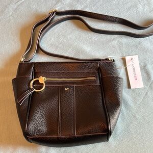 New Liz Claiborne Black Morgan Crossbody Purse